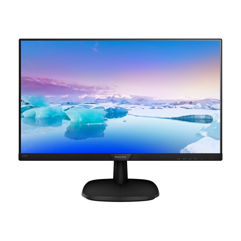 Philips Monitor 23.8 243V7QDSB IPS DVI HDMI Czarny