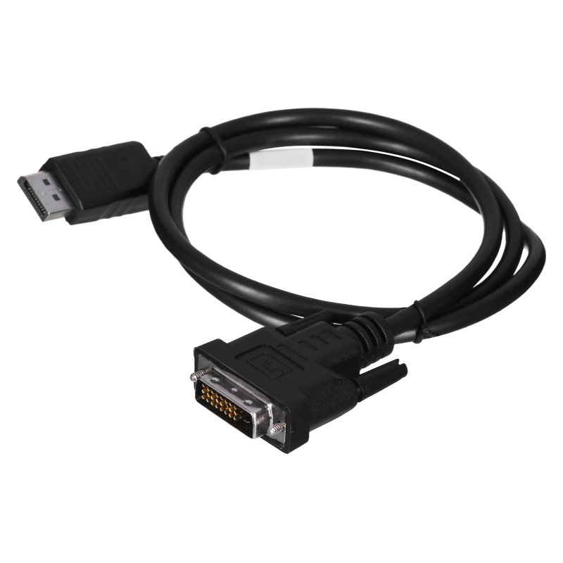 Kabel Lanberg CA-DPDV-10CU-0010-BK (DisplayPort M - DVI-D M; 1m; kolor czarny)
